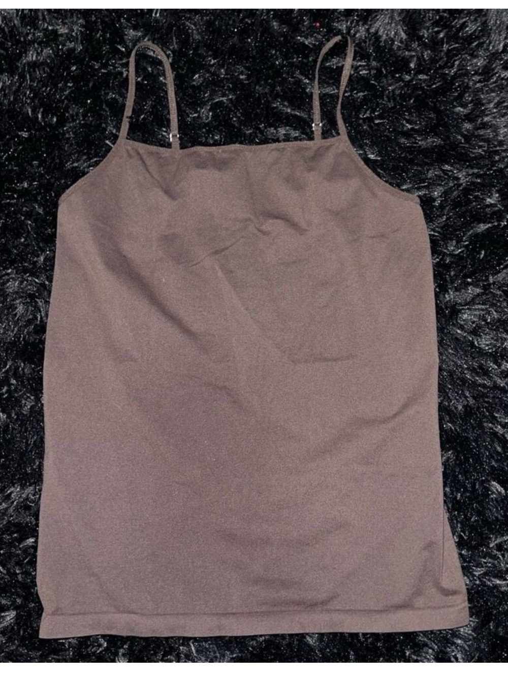 Daisy Fuentes Brown Spaghetti Strap Camisole